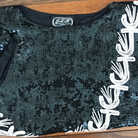 J.L.B. 🌴🌴100%Silk Blouse - Picture 1 of 8